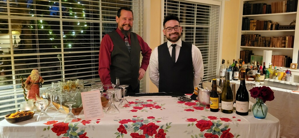 The Libations team behind the bar at a private event